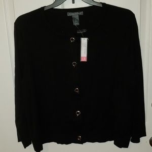 🦄 NWT toggle closure sweater 3/4 sleeves XXL